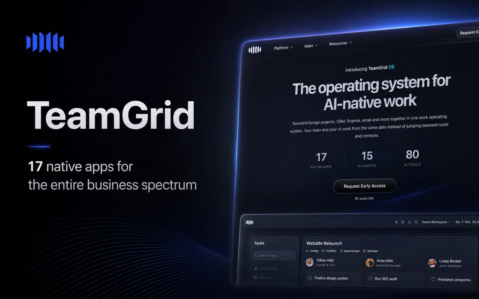 TeamGrid प्रोडक्ट प्रीव्यू